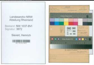 Entnazifizierung Heinrich Sievert , geb. 28.01.1890 (Kreisinspektor)