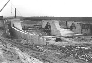 Gesamtansicht Wehrbaustelle Ottendorf/Main