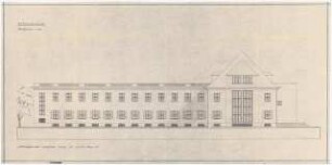 Jugenderholungsheim Schinkelwettbewerb 1943: Ansicht Seitenfassade 1:100