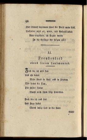 LI. Freudenlied eines freien Landmannes. - LXV. Auf den Fresser Jonas.