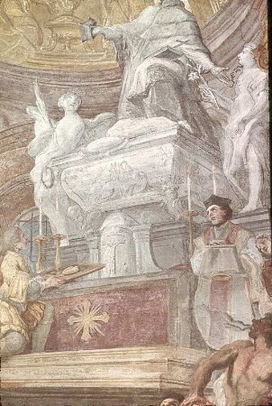 Die Verehrung des Grabmals des heiligen Johann Nepomuk