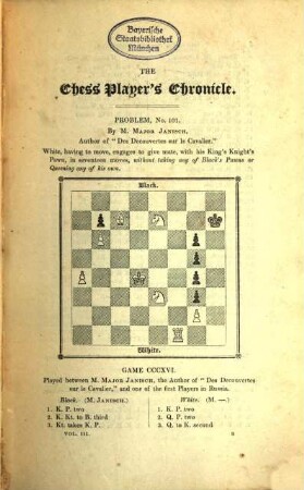 The chess player's chronicle. 3. 1841