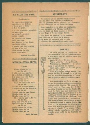 La flor del pago : Colaboración