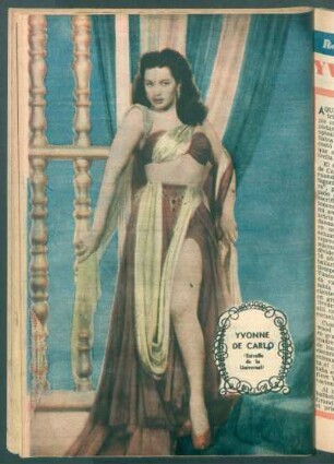 Yvonne de Carlo (estrella de la Universal) - [Fotografía]