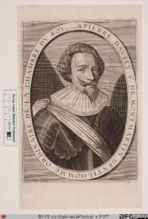 Bildnis Pierre Davity, seigneur de Montmartin