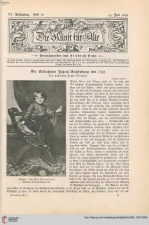 Die Münchener Jahres-Ausstellung von 1891, [1]
