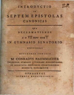 Introductio in septem epistolas canonicas