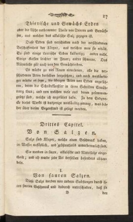 Drittel Capitel. Von Salzen