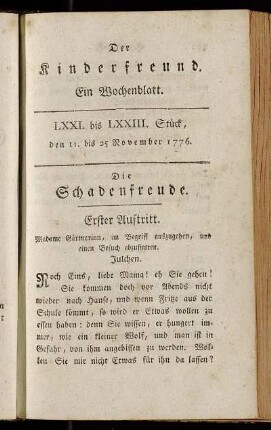 Erster Auftritt - Achter Auftritt