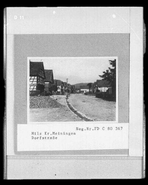 Dorfstraße, Milz