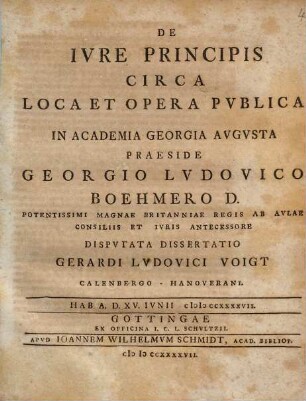 De iure principis circa loca et opera publica