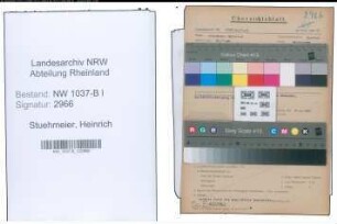 Entnazifizierung Heinrich Stuehmeier , geb. 28.11.1904 (Justizsekretaer)