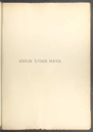 Gemälde älterer Meister