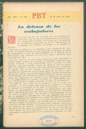 La defensa de los trabajadores