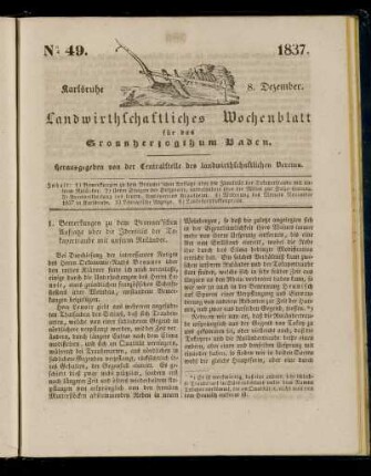 No 49. 1837. 8. Dezember