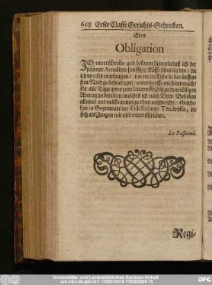Eine Obligation