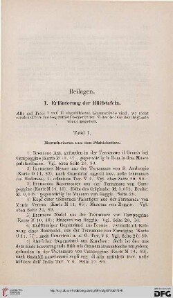 I: Erläuterungen der Hülfstafeln