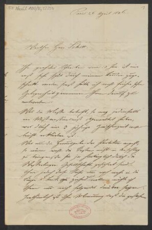 Brief an B. Schott's Söhne : 26.04.1846