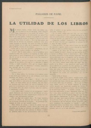 Paraísos de papel - La utilidad de los libros