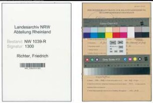 Entnazifizierung Friedrich Richter , geb. 05.07.1914 (Lehrer)