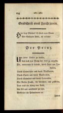 Grabschrift eines Furchtsamen