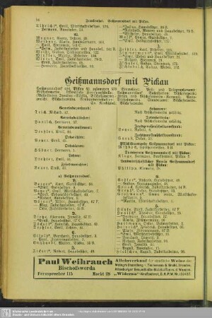 Geißmannsdorf mit Pickau