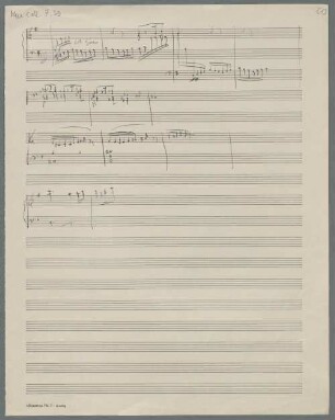 Symphonies, orch, op. 44/4, G-Dur, Sketches - BSB Mus.coll. 7.39 : [without title]