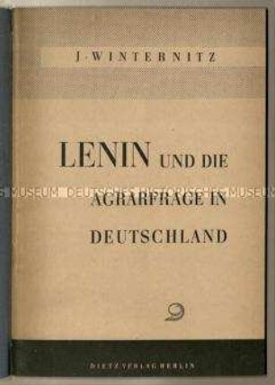 Schrift über die Agrarfrage in Deutschland