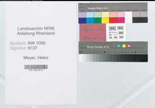 Entnazifizierung Heinz Meyer, geb. 12.05.1900 (Justizbeamter)