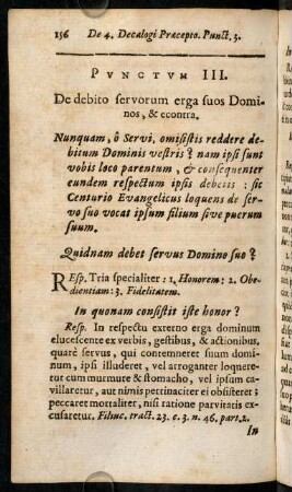 156-164, Punctum III. De debito servorum erga suos Dominos, & econtra.