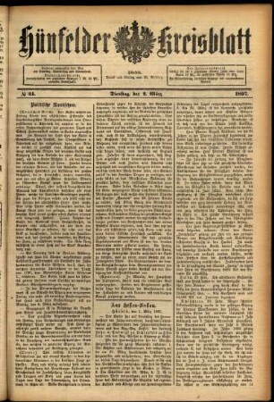 Ausgabe vom Dienstag, den 02. März 1897.