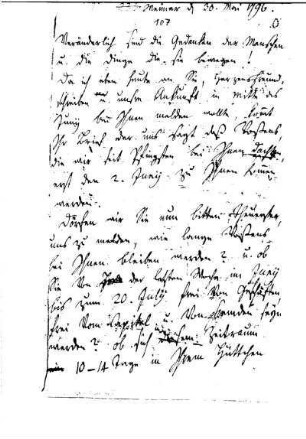 107: Brief von Caroline Herder an Johann Wilhelm Ludwig Gleim : Carolina (genannt Caroline) Maria Herder