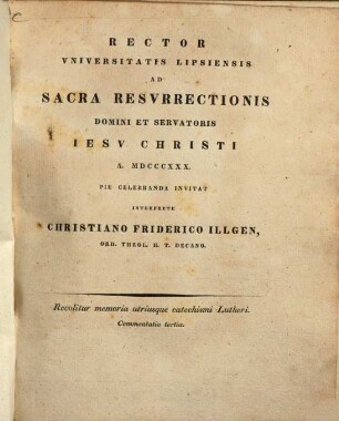 Memoria utriusque catechismi Lutheri : Commentatio ..., 3
