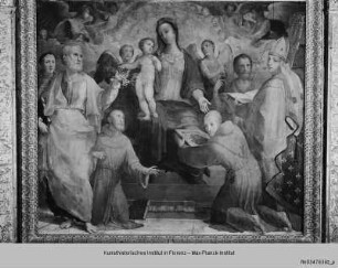 Szenen aus dem Leben Mariens : Madonna mit Heiligen