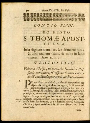 Concio XLVIII. Pro Festo S. Thomae Apost.
