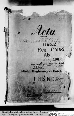 Die alten Regierungsgebäude in der Priesterstraße (Oberpräsidium, Polizeipräsidium) und deren Unterhaltung