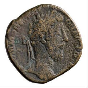 Münze, Sesterz, 184 - 185 n. Chr.