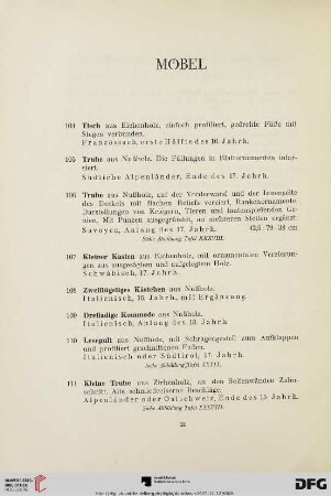 Möbel (Nr.104-119)