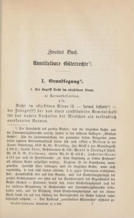 Zweites Buch. Unmittelbare Güterrechte