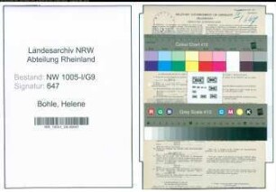 Entnazifizierung Helene Bohle , geb. 30.09.1908 (Postfacharbeiterin)