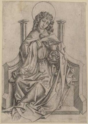 Der heilige Johannes (aus der Folge: Die zwölf Apostel sitzend)