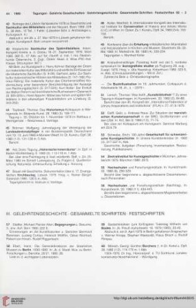 III. Gelehrtengeschichte. Gesammelte Schriften. Festschriften