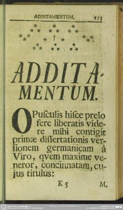 Additamentum