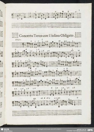 Concerto terzo con violino obligato