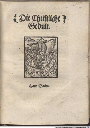 Die Christliche Gedult
