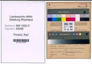 Entnazifizierung Karl Povenz, geb. 07.09.1901 (Kaufmann)