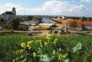 Dresden-Friedrichstadt. Alberthafen. Umbau und Verkleinerung des Hafenbeckens 1997/1998