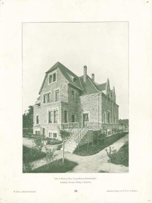 Billing, Hermann; Rastatt, Leopoldring 20; Haus Bolza - Gartenfassade