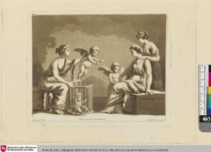 Peinture antique d'Herculanum [Die Händlerin der Liebesgötter; La Marchande d'Amours; The Merchant of Love]