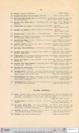 Textile Arbeiten (Nr. 690 - 702)